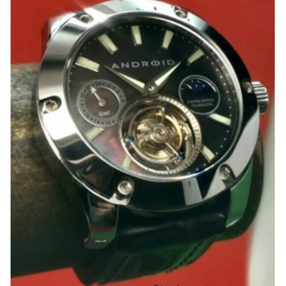 Android USA AD517 Virtuoso Tourbillon GMT Sun-Moon Watch LE